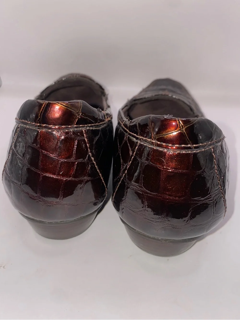 Clarks Croc-Embossed Loafers -‎ Brown